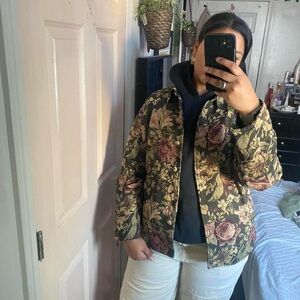 Black and Brown Puffer Jacket with Versatile Style